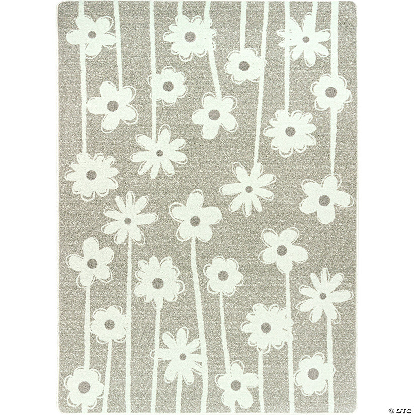 Joy carpets big blooms 3'10" x 5'4" area rug in color linen Image