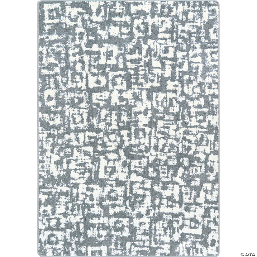 Joy carpets block print 3'10" x 5'4" area rug in color cloudy Image