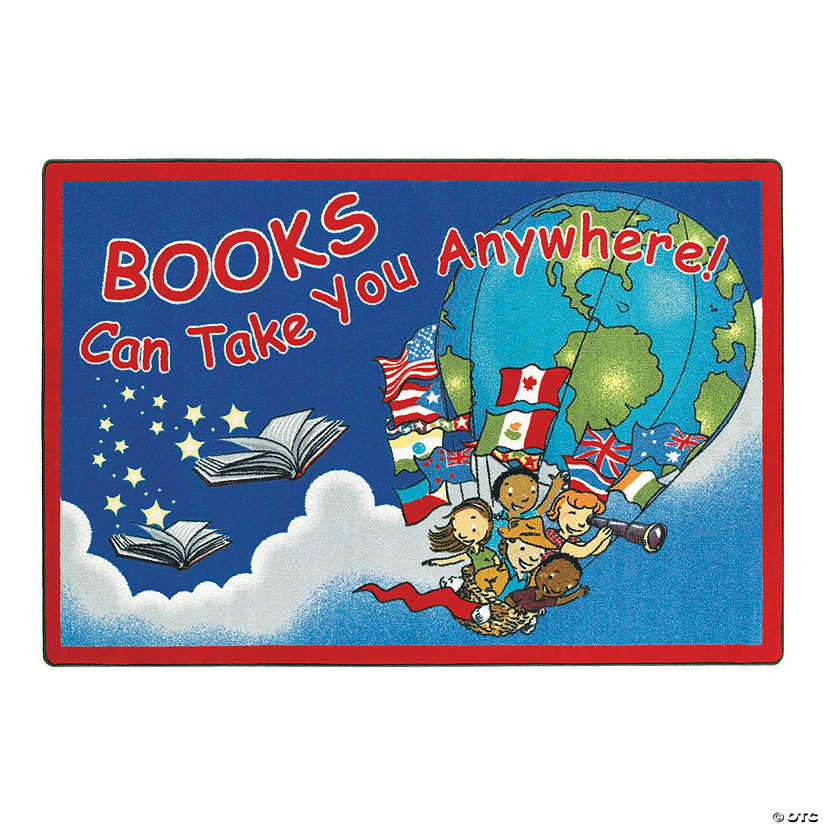 Joy Carpets Books Can Take You&#174; Classroom Rug Image