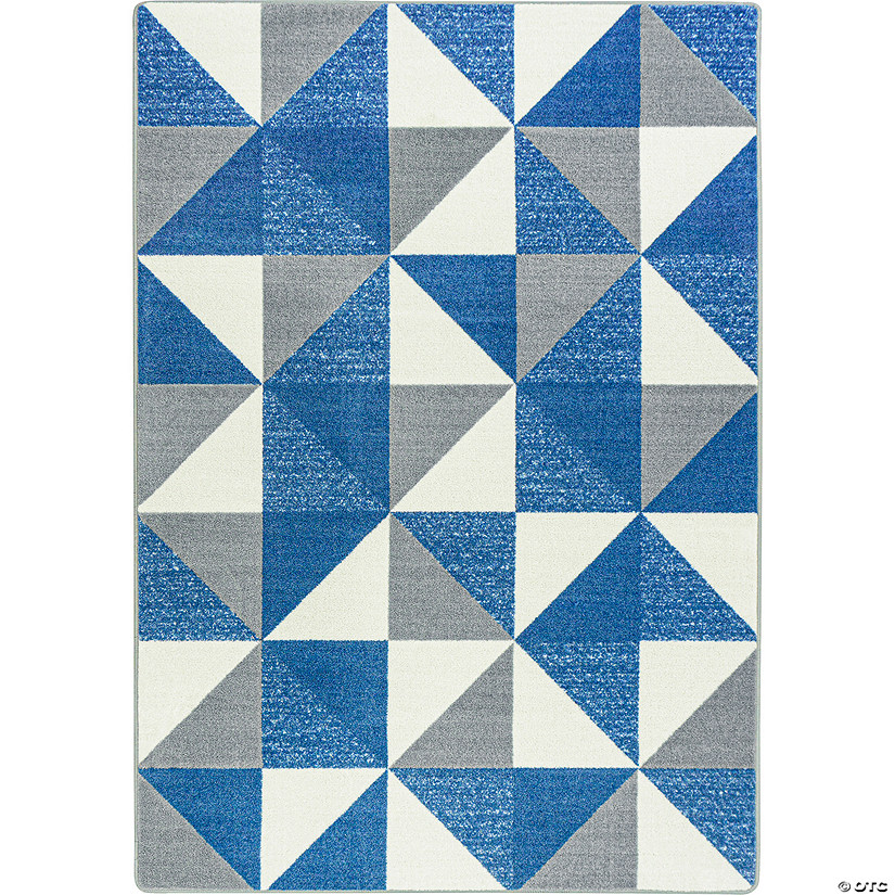 Joy carpets cartwheel 5'4" x 7'8" area rug in color blue skies Image