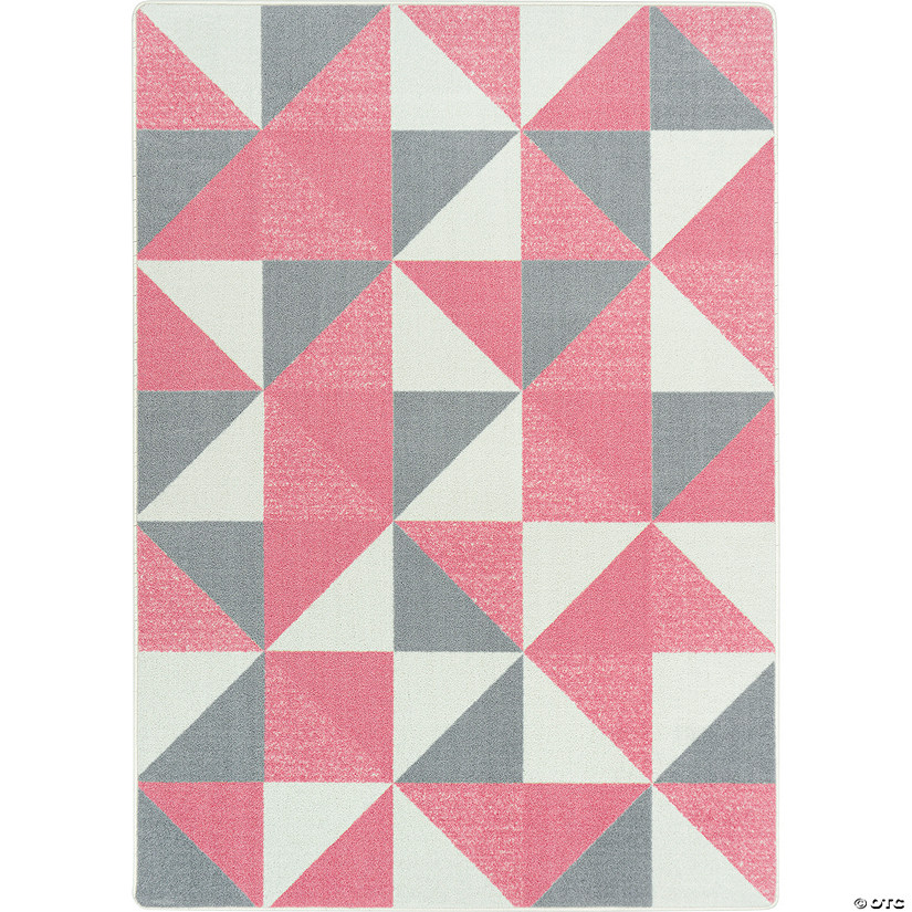 Joy carpets cartwheel 5'4" x 7'8" area rug in color blush Image