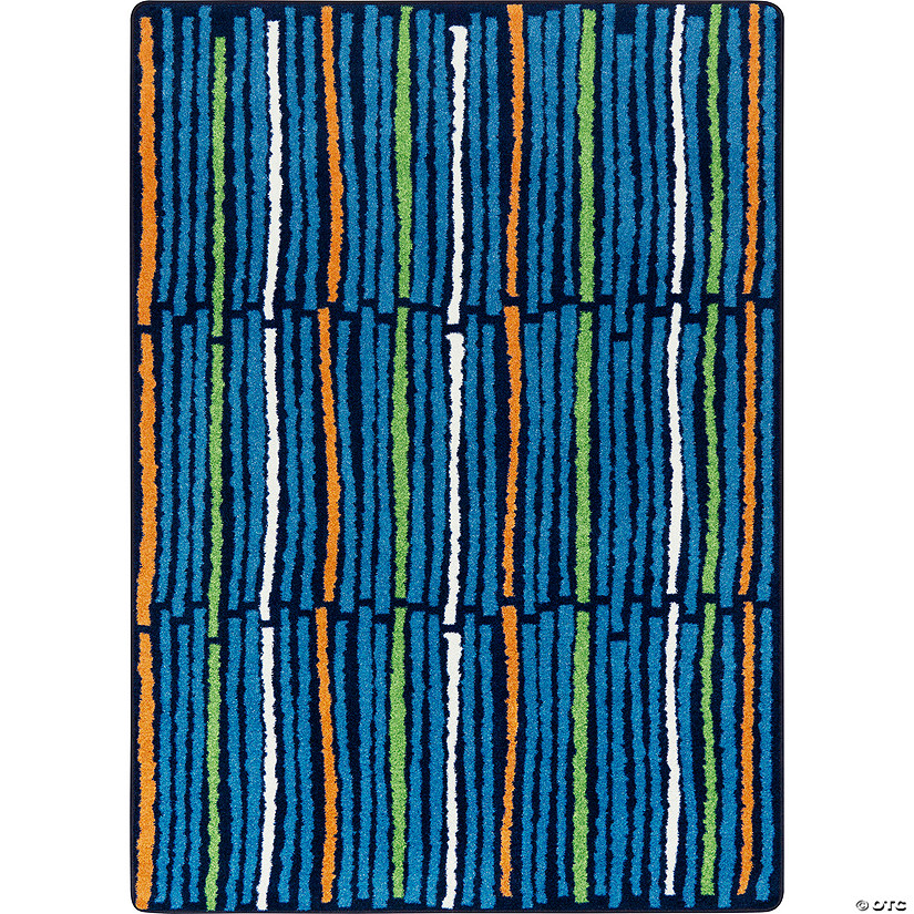 Joy Carpets Cascade 5'4" x 7'8" Area Rug In Color Sapphire Image