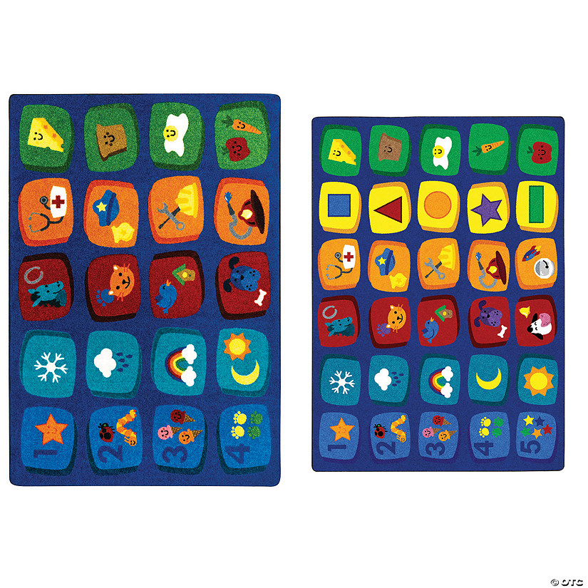 Joy Carpets Discovery Blocks Classroom Rug Image