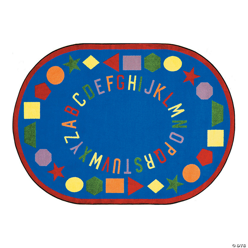 Joy Carpets First Lessons© Classroom Rug 5 ft. 4" x 7 ft. 8" Oval