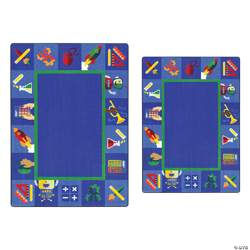 Joy Carpets Full Steam Ahead Classroom Rug Image