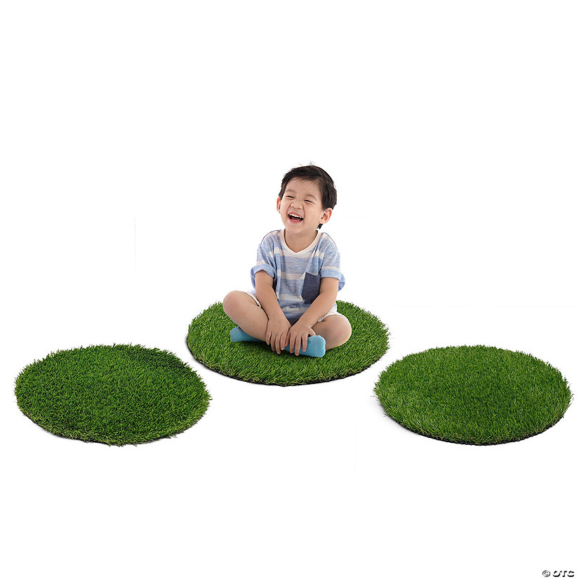 Joy carpets greenspace 18" round sitting spots in set of 12 Image