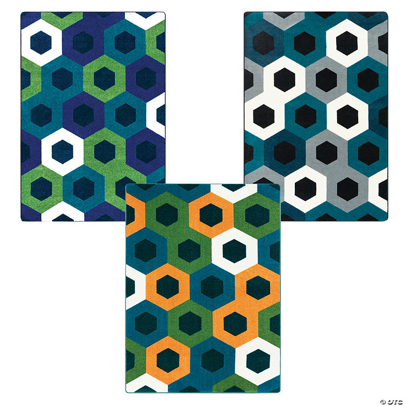 Joy Carpets Hexed Classroom Rug Image