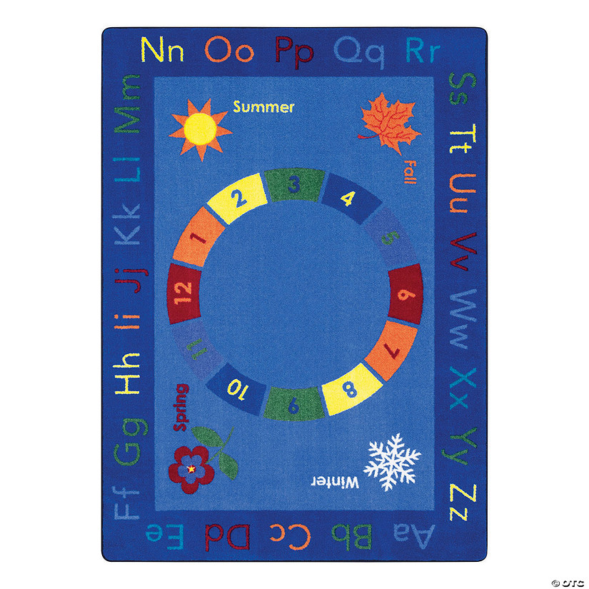 Joy Carpets Learn Through The Seasons Classroom Rug Image