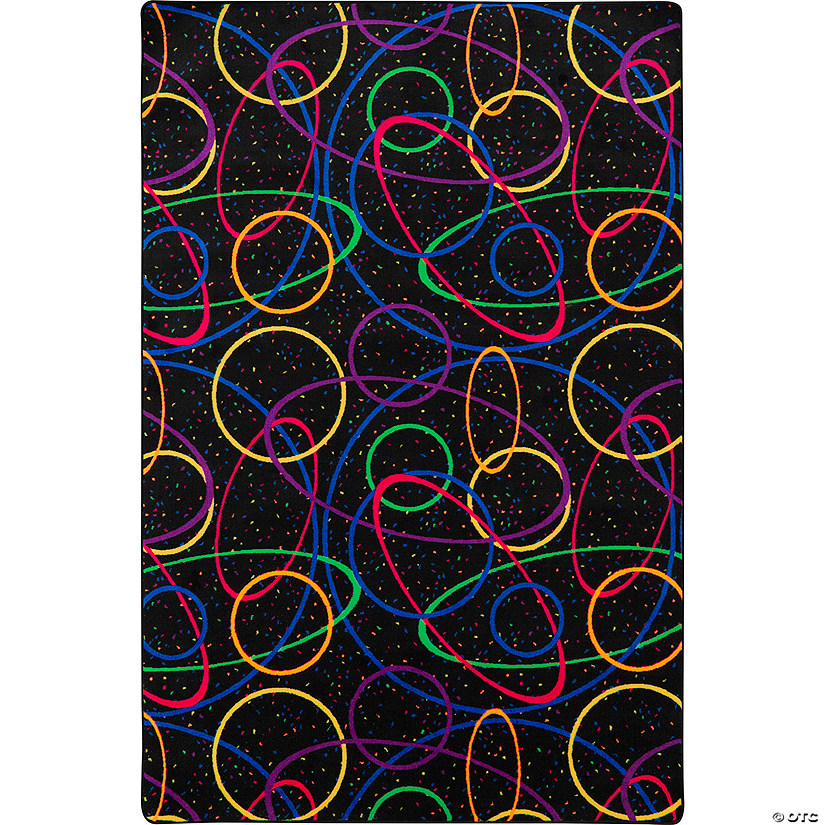 Joy carpets looped 12' x 6' area rug in color fluorescent Image