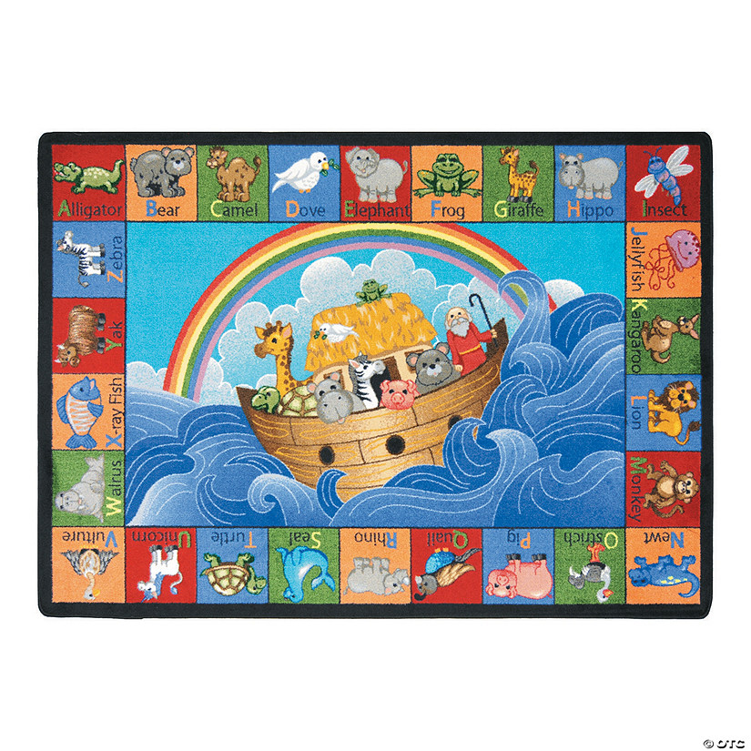 Joy Carpets Noah's ABC Animals&amp;#174; Classroom Rug Image