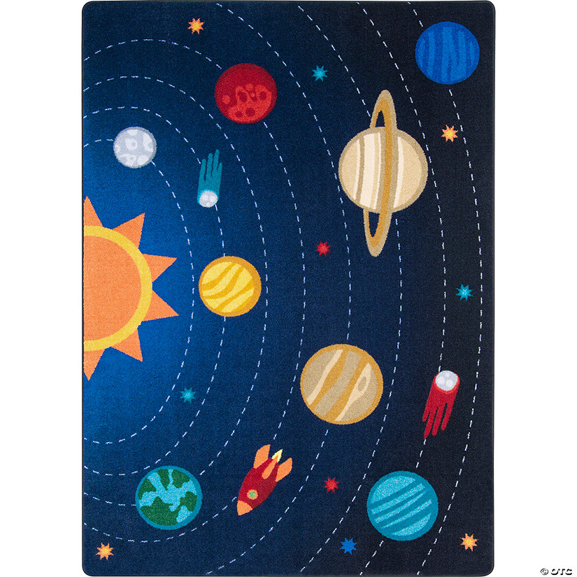 Joy Carpets Out Of This World 7'8" X 10'9" Area Rug In Color Multi Image