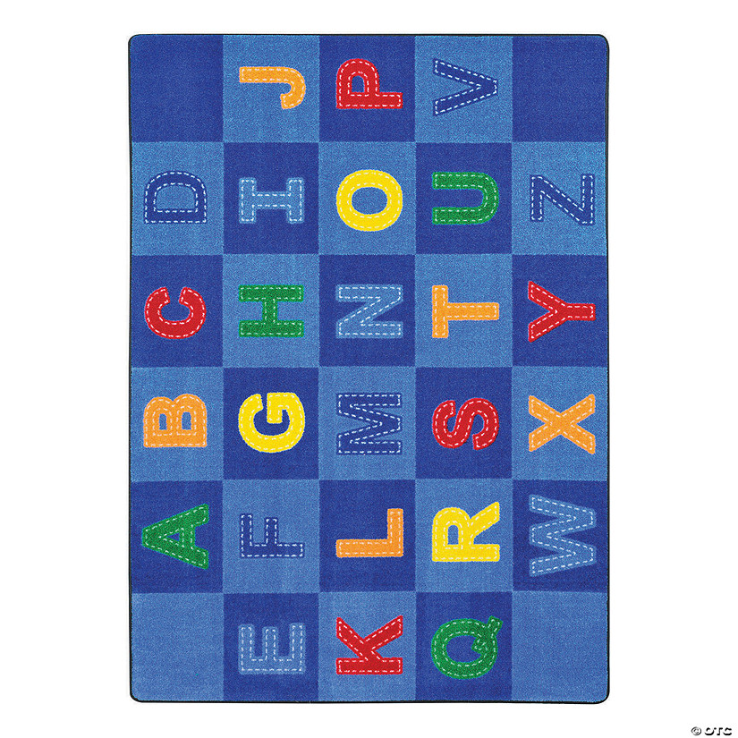 Joy Carpets Patchwork Letters Classroom Rug Image