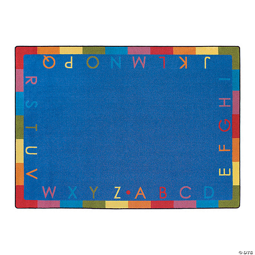 Joy Carpets Rainbow Alphabet&#174; Classroom Rug - 5 ft. 4" x 7 ft. 8" Soft Image