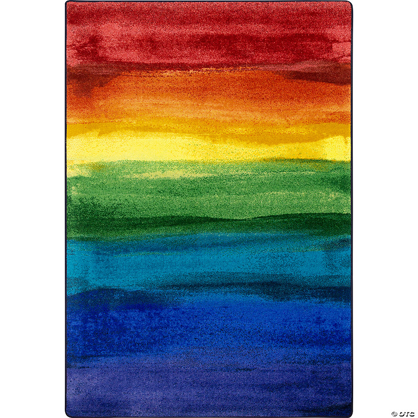 Joy Carpets Rainbow Magic 7'8" X 10'9" Area Rug In Color Rainbow Image