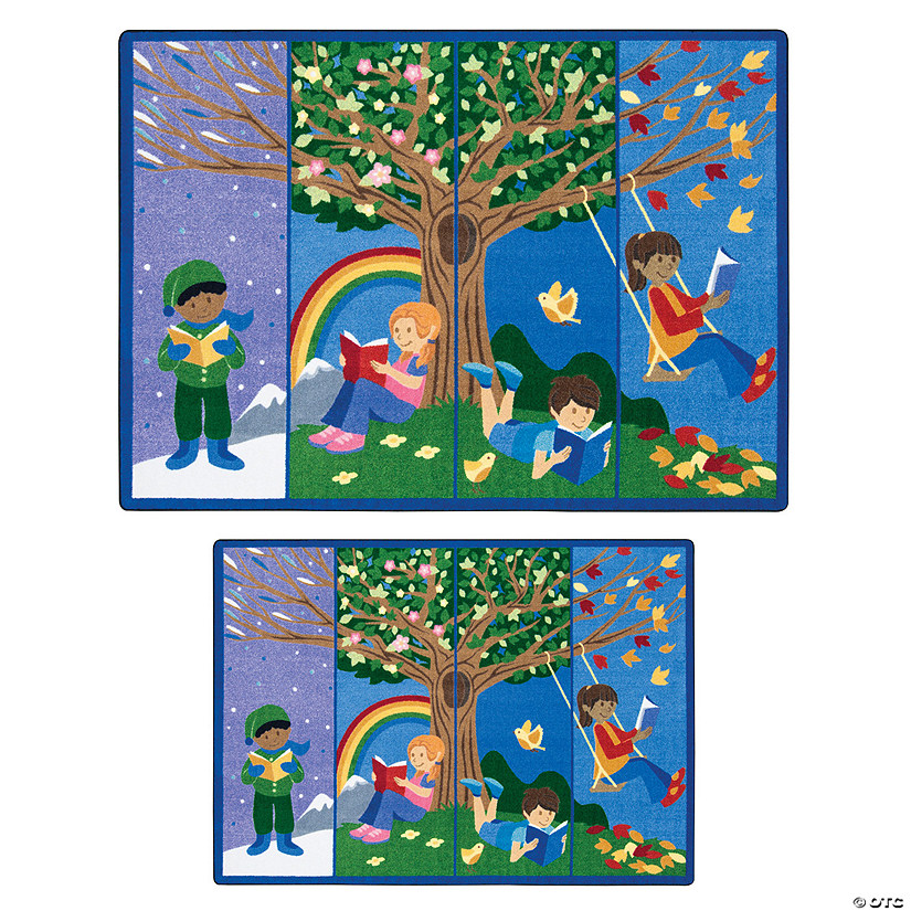 Joy Carpets Seasons Of Reading Classroom Rug Image