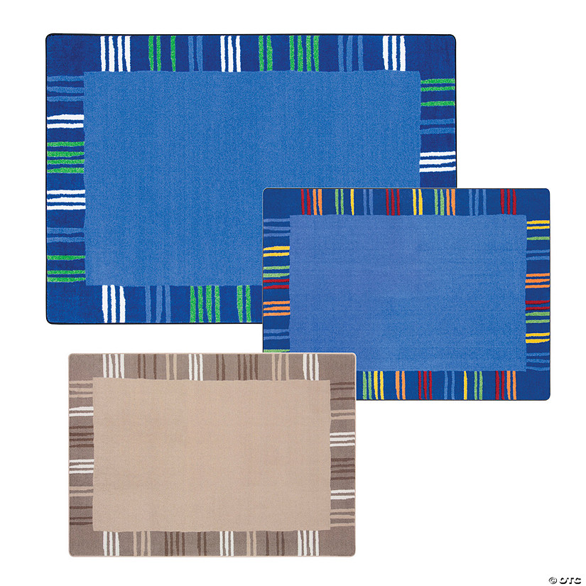 Joy Carpets Seeing Stripes Classroom Rug Image