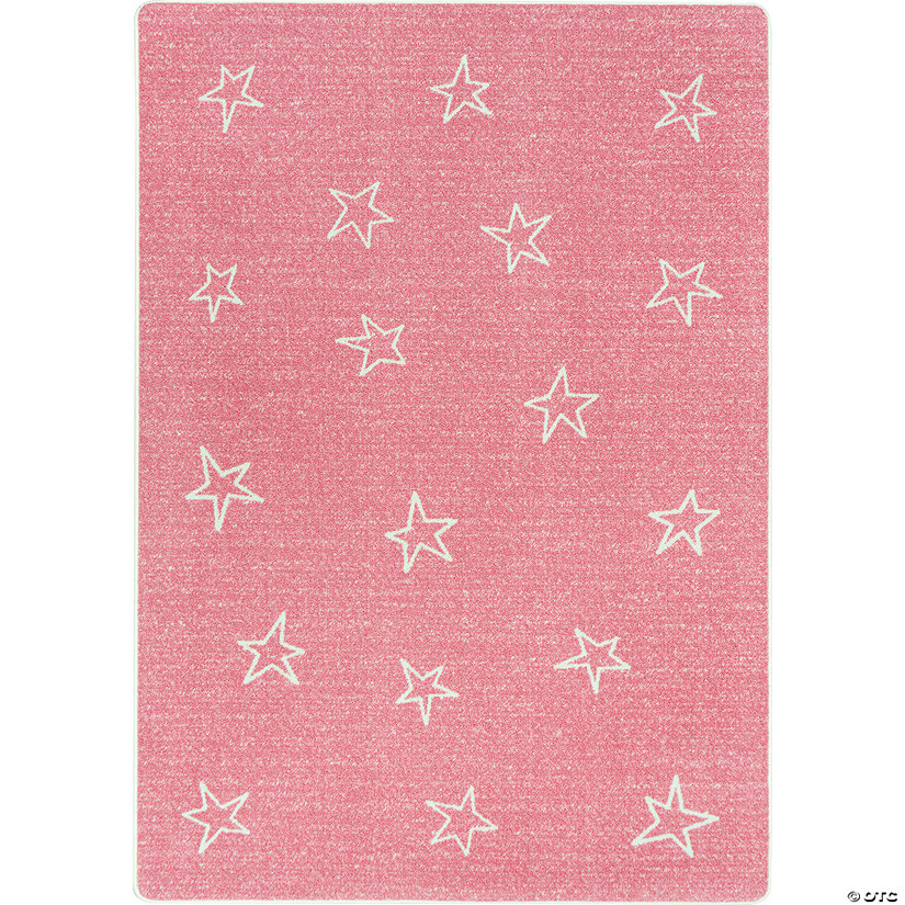 Joy carpets shine on 5'4" x 7'8" area rug in color blush Image