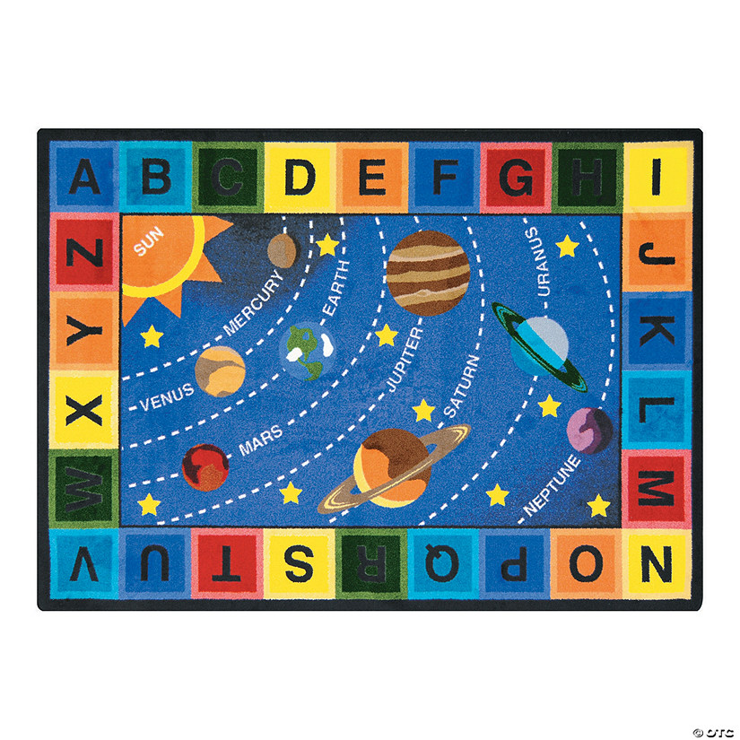 Joy Carpets Space Alphabet&amp;#174; Classroom Rug Image