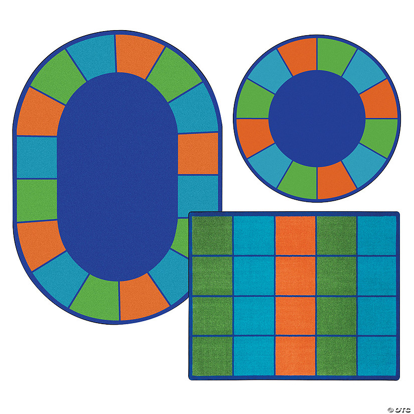 Joy Carpets Squares To Spare Classroom Rug Oriental Trading