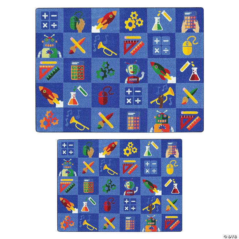 Joy Carpets Steam Into Learning Classroom Rug Image