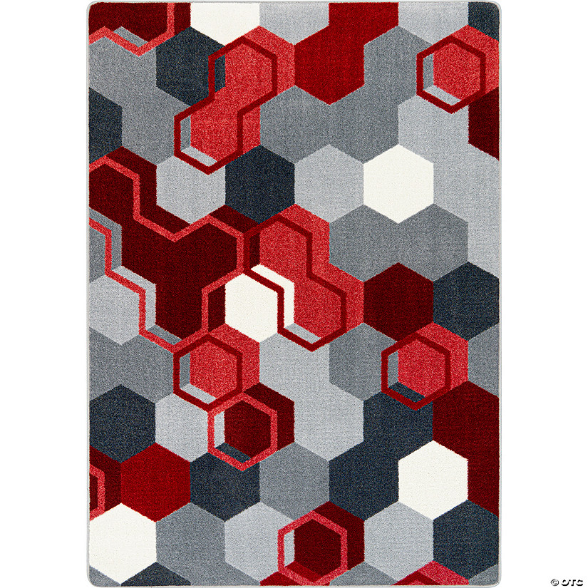Joy Carpets Team Up 7'8" X 10'9" Area Rug In Color Red Image