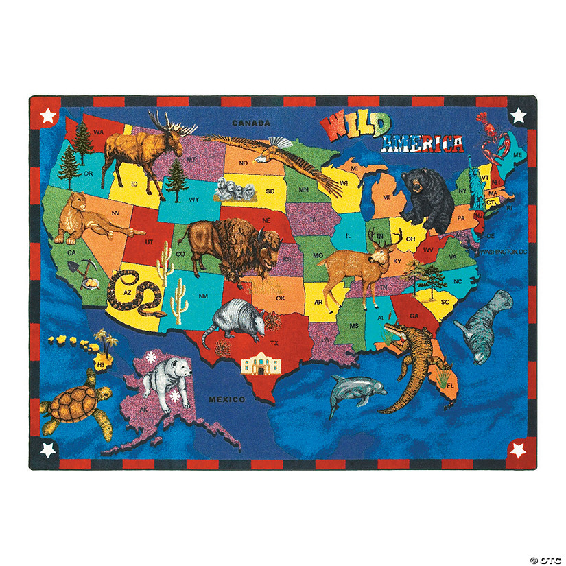 Joy Carpets Wild America&#174; Classroom Rug Image