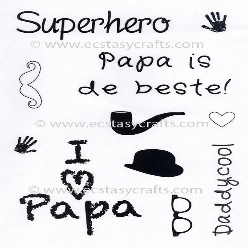 Joy! Crafts Clearstamp  Father's Day text  Images Image