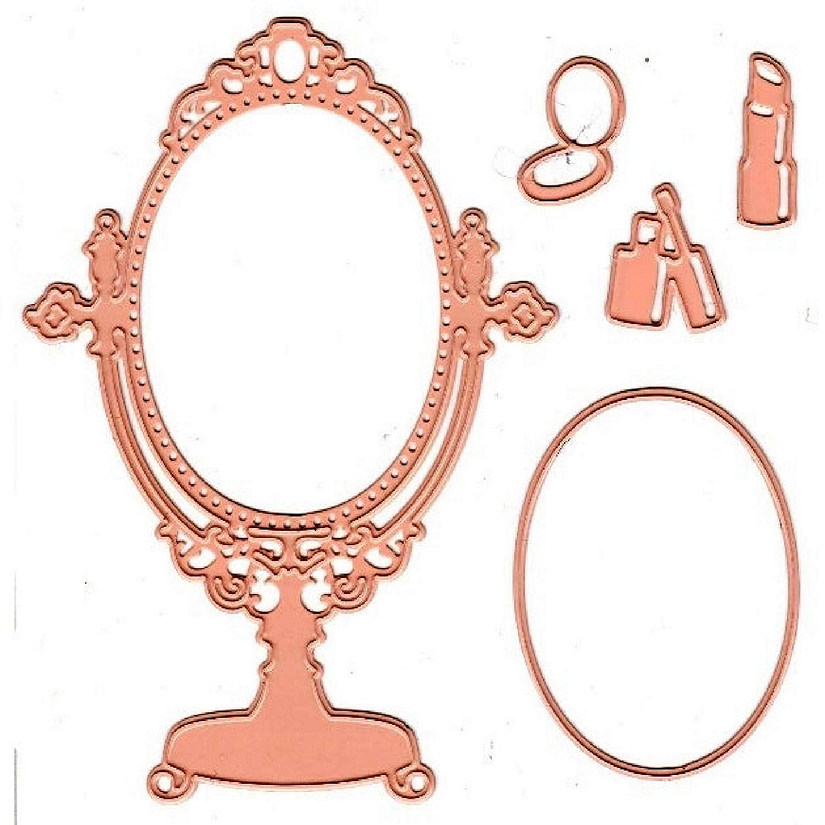 Joy! Crafts Cutting and Embossing die  vanity mirror with makeup 5pc Image