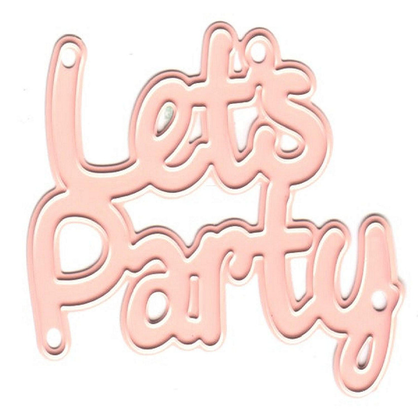 Joy! Crafts Cutting and Embossing Dies  text  let's party Image