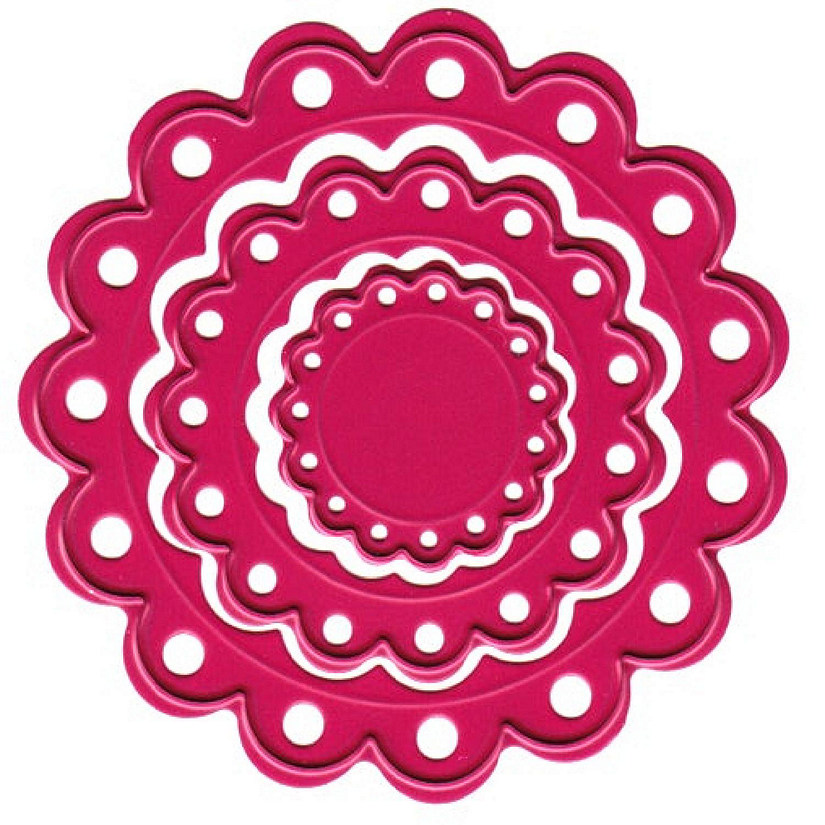 Joy! Crafts Cutting  Embossing Die  Mini Scalloped Circles Image
