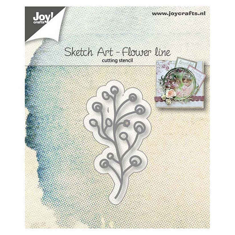 Joy! Crafts Die  Flower Line Image