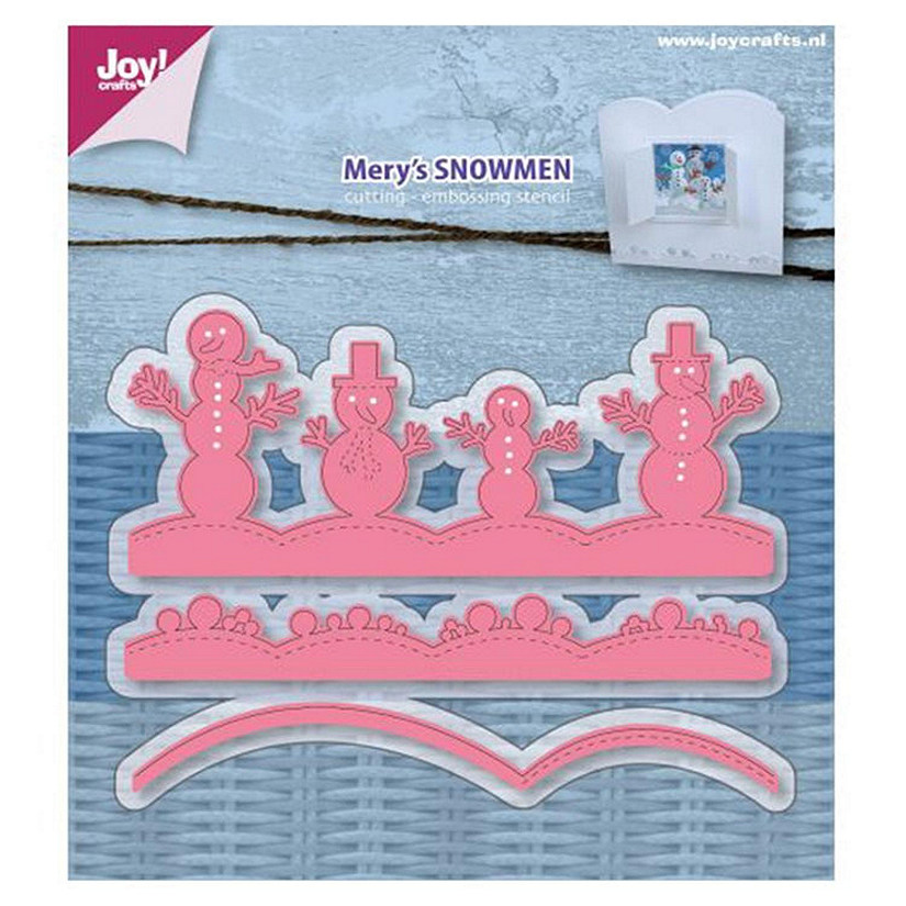 Joy! Crafts Die  Mery's Snowmen Image
