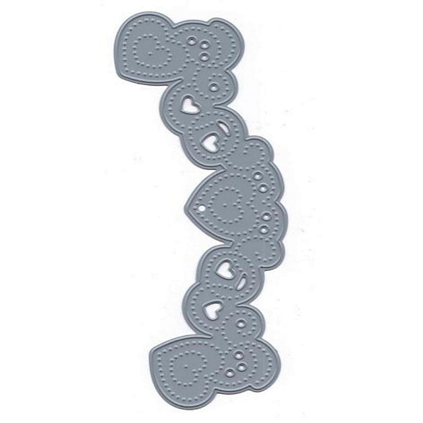 Joy! Crafts Embroidery Cutting and Embossing Die  Border arch with hearts Image