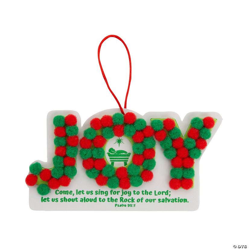 Joy Pom-Pom Nativity Ornament Craft Kit - 12 Pc. Image