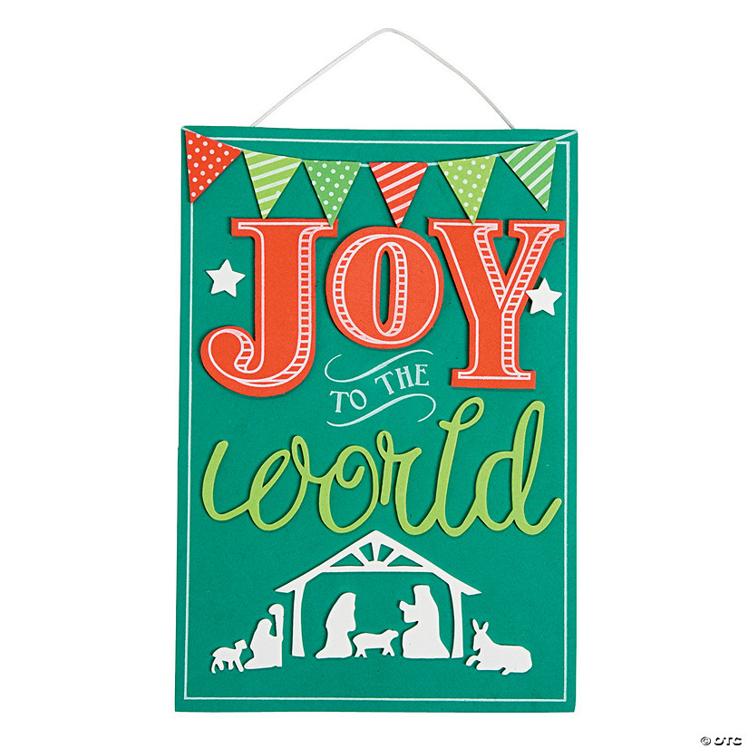 Joy to the World Sign Craft Kit- Makes 12 Image