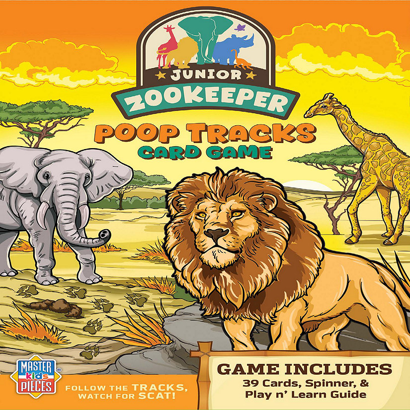 Jr. Zookeeper Poop Tracks Card Game Image