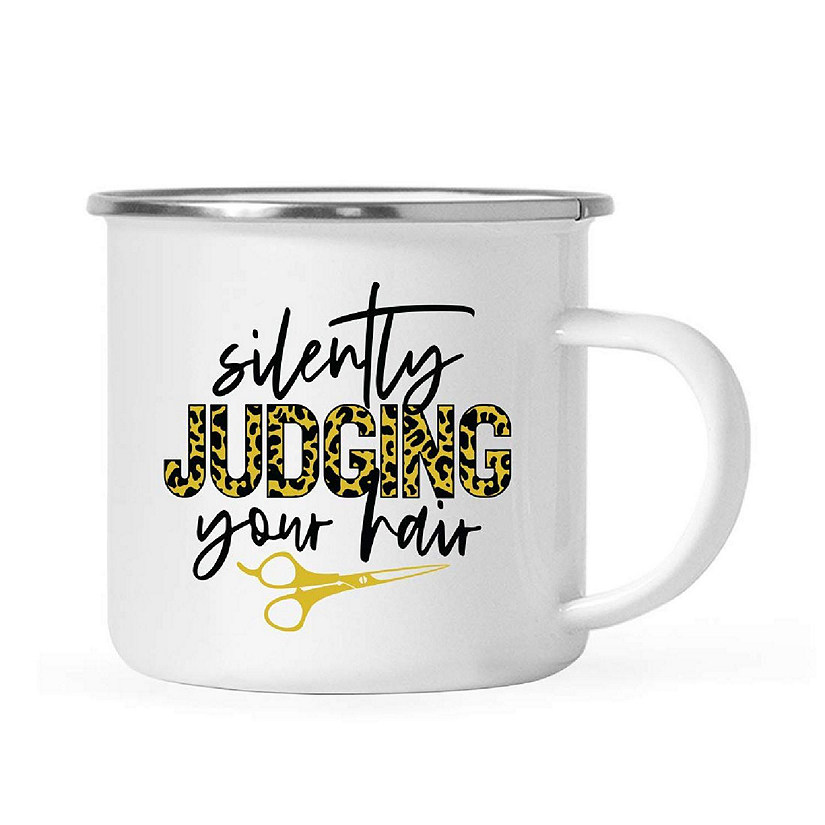 Judging Hair Leopard 11oz Campfire Mug Image