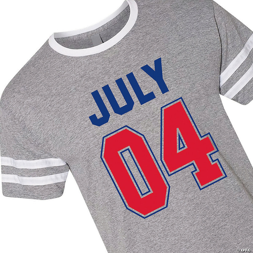 July 04 Adult's Ringer T-Shirt Image