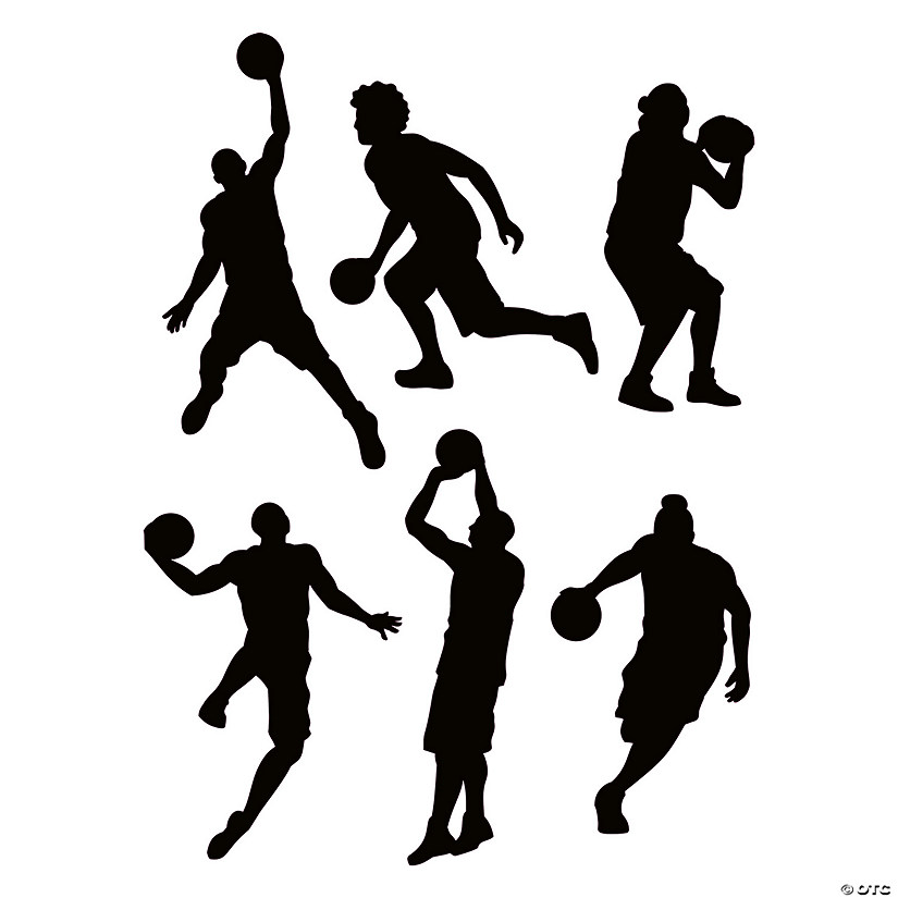 Jumbo Basketball Cutouts - 6 Pc. Image
