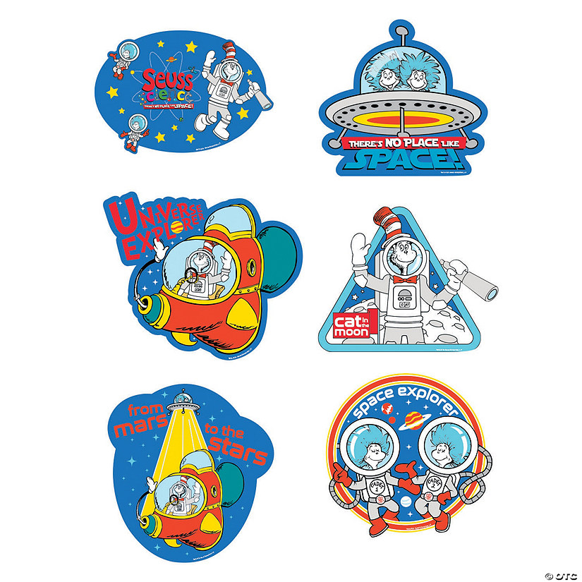 Jumbo Dr. Seuss&amp;#8482; Space Cutouts - 6 Pc. Image