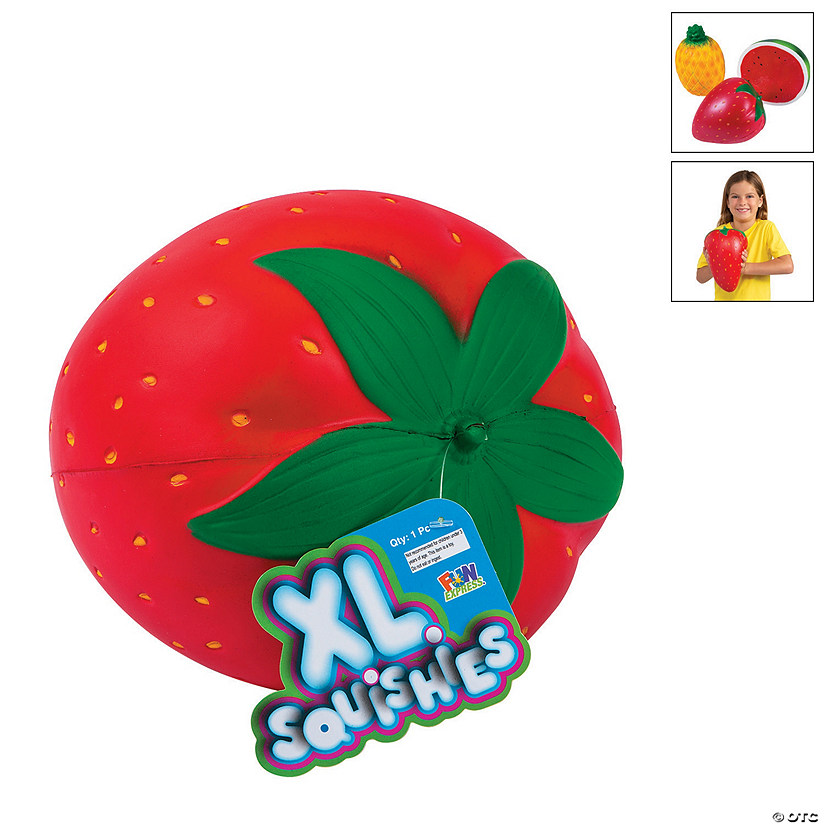 Jumbo Fruit Squishies - 3 Pc. Image