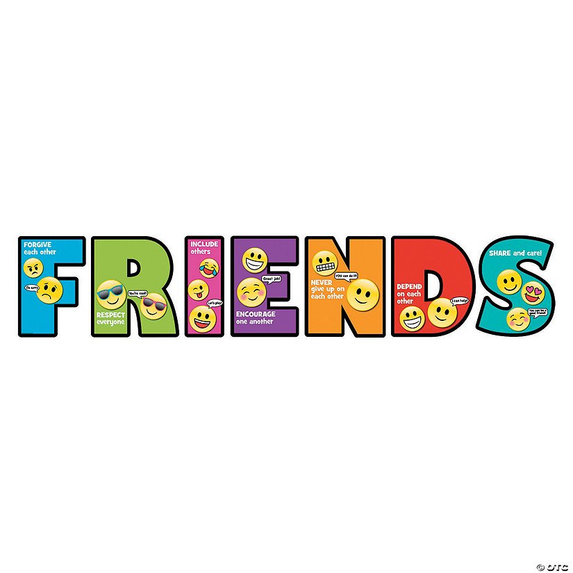 Jumbo How to Be a Friend Letter Cutouts - 7 Pc. Image
