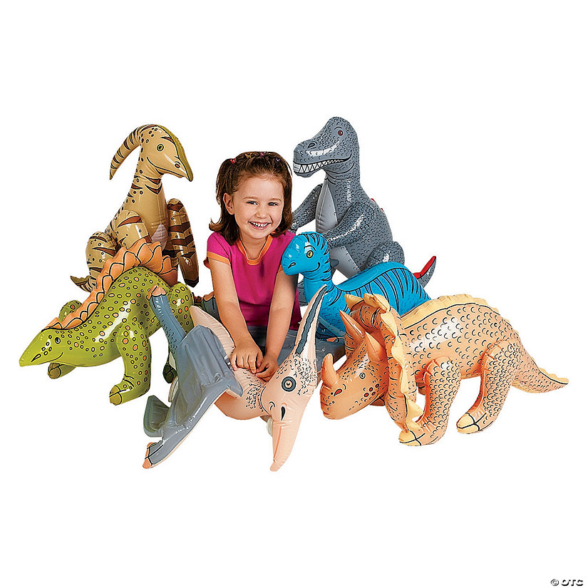 Jumbo Inflatable Dinosaurs - 6 Pc. Image