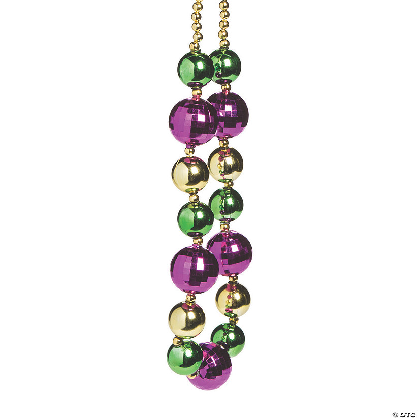 Jumbo Mardi Gras Bead Necklace Image