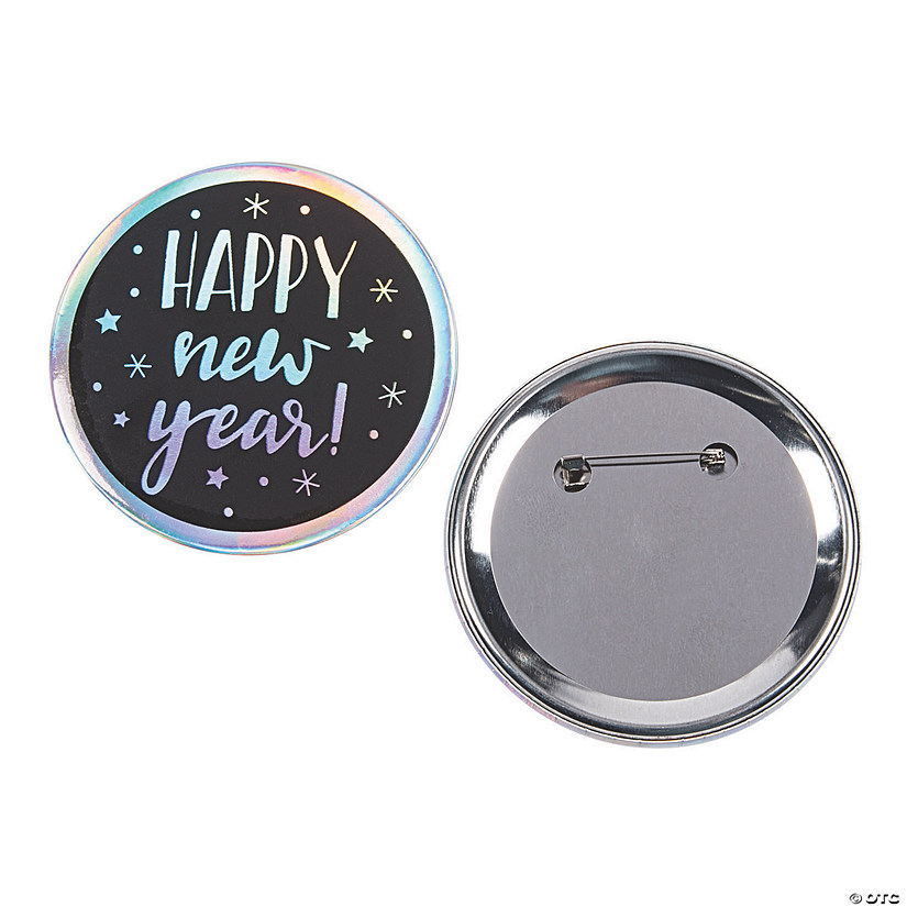 Jumbo New Year&#8217;s Eve Buttons Image