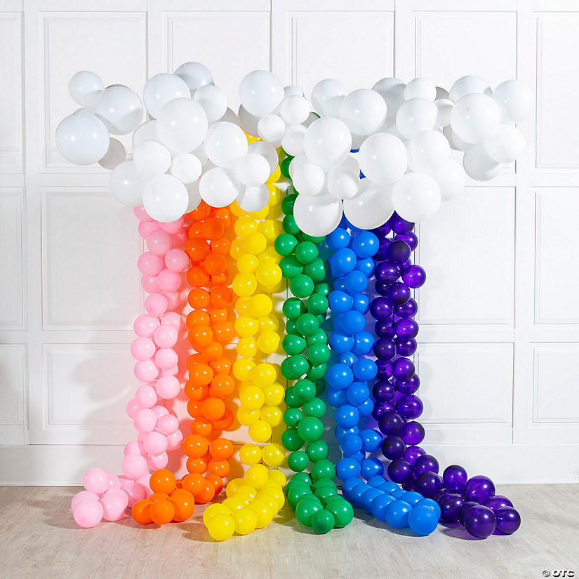 Jumbo Rainbow Balloon Arch - 1014 Pc. Image