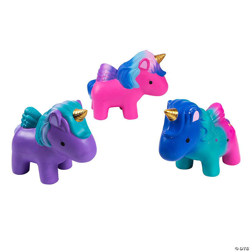 Jumbo Unicorn Squishies - 3 Pc. Image