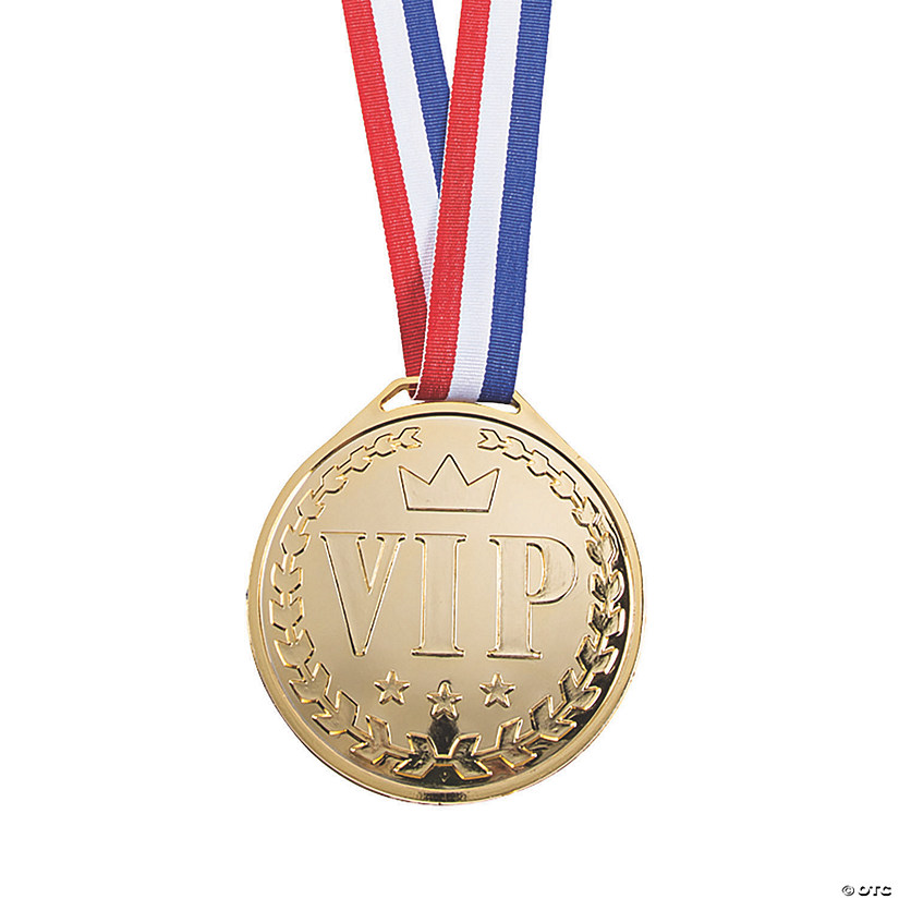 Jumbo VIP Reward Goldtone Medal Image