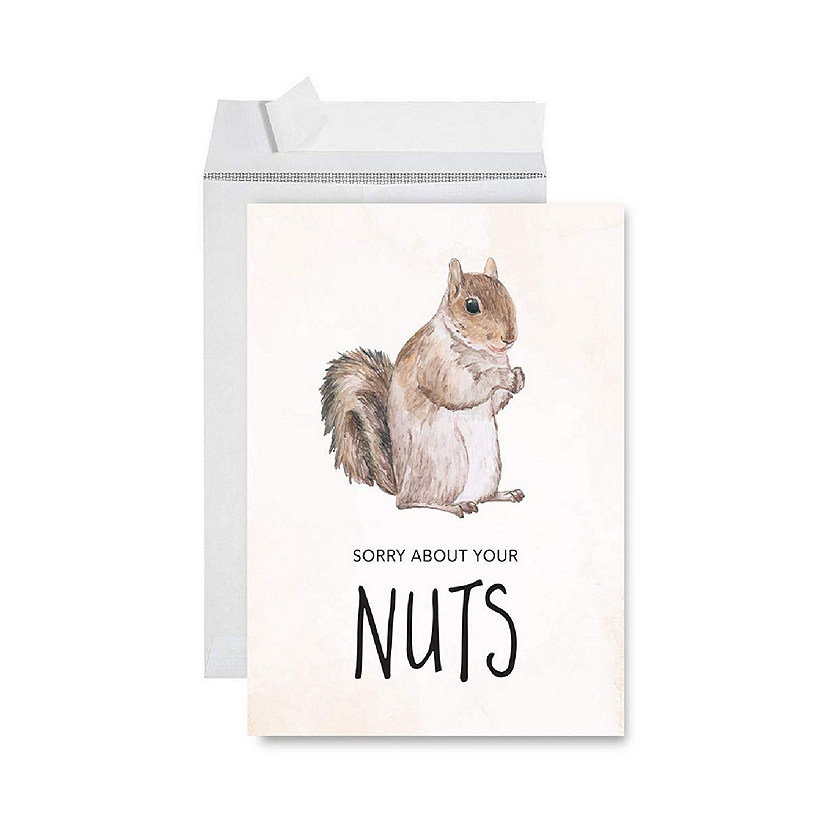 JumboCard Sorry About Your Nuts 8.5x11in Image