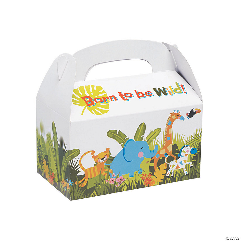 Jungle Baby Shower Treat Boxes Oriental Trading